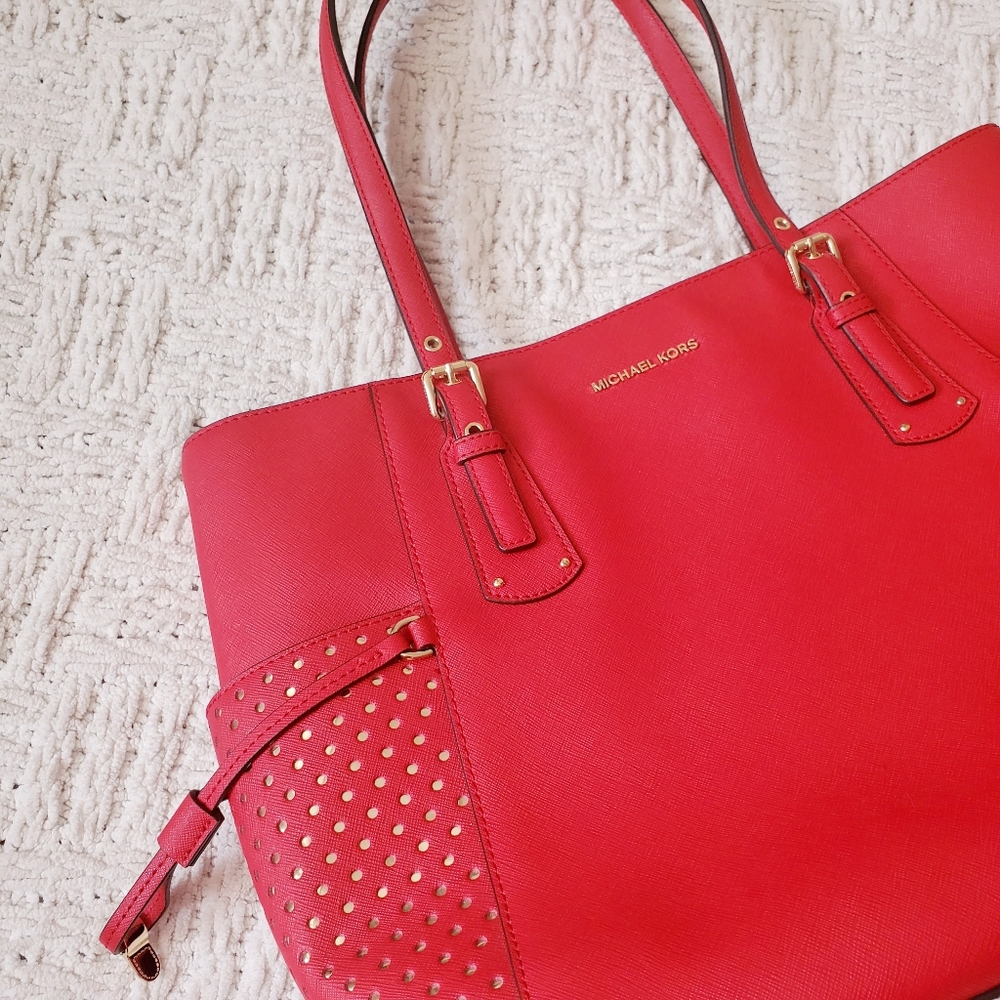 Authentic MK Red Leather Purse